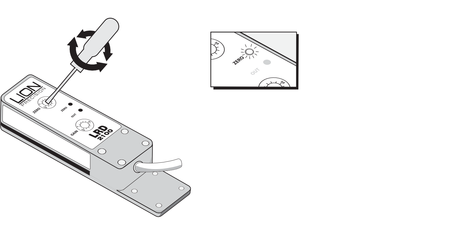 Adjusting the LRD2100 Step 3