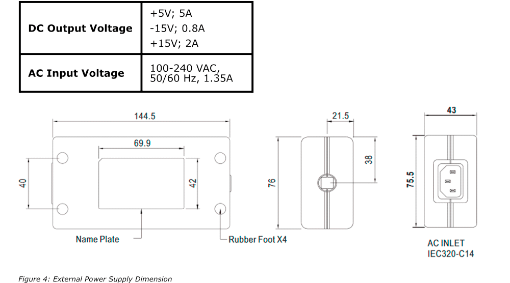 EXTERNAL POWER SUPPLY